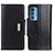 Handytasche Stand Schutzhülle Flip Leder Hülle M01L für Motorola Moto Edge 20 Pro 5G Schwarz