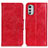 Handytasche Stand Schutzhülle Flip Leder Hülle M02L für Motorola Moto E32 Rot