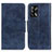 Handytasche Stand Schutzhülle Flip Leder Hülle M02L für Oppo F19s Blau