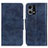Handytasche Stand Schutzhülle Flip Leder Hülle M02L für Oppo F21 Pro 4G Blau