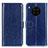 Handytasche Stand Schutzhülle Flip Leder Hülle M07L für Huawei Nova 8i Blau