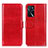 Handytasche Stand Schutzhülle Flip Leder Hülle M07L für Oppo A16s Rot