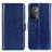 Handytasche Stand Schutzhülle Flip Leder Hülle M07L für Oppo A54 5G Blau