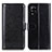 Handytasche Stand Schutzhülle Flip Leder Hülle M07L für Samsung Galaxy A22 4G Schwarz