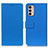 Handytasche Stand Schutzhülle Flip Leder Hülle M08L für Motorola Moto G42 Blau