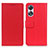 Handytasche Stand Schutzhülle Flip Leder Hülle M08L für Oppo A18 Rot
