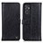 Handytasche Stand Schutzhülle Flip Leder Hülle M10L für Samsung Galaxy A82 5G Schwarz