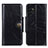 Handytasche Stand Schutzhülle Flip Leder Hülle M12L für Samsung Galaxy A13 4G Schwarz