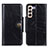 Handytasche Stand Schutzhülle Flip Leder Hülle M12L für Samsung Galaxy S22 Plus 5G