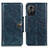 Handytasche Stand Schutzhülle Flip Leder Hülle M12L für Xiaomi Poco M4 5G Blau