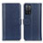 Handytasche Stand Schutzhülle Flip Leder Hülle M14L für Oppo A53s 5G Blau