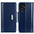Handytasche Stand Schutzhülle Flip Leder Hülle M14L für Samsung Galaxy S21 Ultra 5G Blau