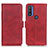 Handytasche Stand Schutzhülle Flip Leder Hülle M15L für Motorola Moto G Pure Rot