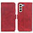 Handytasche Stand Schutzhülle Flip Leder Hülle M15L für Samsung Galaxy S21 5G Rot