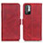 Handytasche Stand Schutzhülle Flip Leder Hülle M15L für Xiaomi Redmi Note 10T 5G Rot