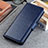 Handytasche Stand Schutzhülle Flip Leder Hülle M20L für Samsung Galaxy S21 Ultra 5G Blau
