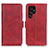 Handytasche Stand Schutzhülle Flip Leder Hülle M29L für Samsung Galaxy S21 Ultra 5G Rot