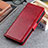 Handytasche Stand Schutzhülle Flip Leder Hülle ML7 für Huawei Honor X8b Rot