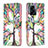 Handytasche Stand Schutzhülle Flip Leder Hülle Modisch Muster B01F für Oppo K10 5G India Grün