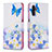 Handytasche Stand Schutzhülle Flip Leder Hülle Modisch Muster B01F für Samsung Galaxy A04s Blau