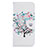 Handytasche Stand Schutzhülle Flip Leder Hülle Modisch Muster B01F für Samsung Galaxy A30 Weiß
