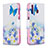 Handytasche Stand Schutzhülle Flip Leder Hülle Modisch Muster B01F für Samsung Galaxy A40s Blau