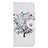 Handytasche Stand Schutzhülle Flip Leder Hülle Modisch Muster B01F für Samsung Galaxy A70 Weiß