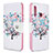 Handytasche Stand Schutzhülle Flip Leder Hülle Modisch Muster B01F für Samsung Galaxy A70E Weiß