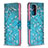 Handytasche Stand Schutzhülle Flip Leder Hülle Modisch Muster B01F für Samsung Galaxy A72 4G