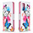 Handytasche Stand Schutzhülle Flip Leder Hülle Modisch Muster B01F für Samsung Galaxy A72 4G