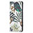 Handytasche Stand Schutzhülle Flip Leder Hülle Modisch Muster B01F für Samsung Galaxy S23 Ultra 5G Minzgrün