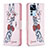 Handytasche Stand Schutzhülle Flip Leder Hülle Modisch Muster B01F für Xiaomi Mi 12T Pro 5G Rosa