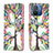 Handytasche Stand Schutzhülle Flip Leder Hülle Modisch Muster B01F für Xiaomi Poco C55 Grün