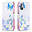 Handytasche Stand Schutzhülle Flip Leder Hülle Modisch Muster B01F für Xiaomi POCO M3 Pro 5G Blau