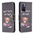 Handytasche Stand Schutzhülle Flip Leder Hülle Modisch Muster B01F für Xiaomi Poco M4 Pro 5G