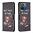 Handytasche Stand Schutzhülle Flip Leder Hülle Modisch Muster B01F für Xiaomi Redmi 11A 4G