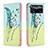 Handytasche Stand Schutzhülle Flip Leder Hülle Modisch Muster B01F für Xiaomi Redmi Note 11E Pro 5G Minzgrün