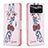 Handytasche Stand Schutzhülle Flip Leder Hülle Modisch Muster B01F für Xiaomi Redmi Note 11E Pro 5G Rosa