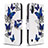 Handytasche Stand Schutzhülle Flip Leder Hülle Modisch Muster B03F für Samsung Galaxy A01 SM-A015 Hellblau