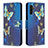 Handytasche Stand Schutzhülle Flip Leder Hülle Modisch Muster B03F für Samsung Galaxy A04s