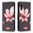 Handytasche Stand Schutzhülle Flip Leder Hülle Modisch Muster B03F für Samsung Galaxy A13 5G Rot