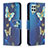Handytasche Stand Schutzhülle Flip Leder Hülle Modisch Muster B03F für Samsung Galaxy A22 4G