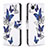 Handytasche Stand Schutzhülle Flip Leder Hülle Modisch Muster B03F für Samsung Galaxy A23e 5G Blau