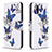 Handytasche Stand Schutzhülle Flip Leder Hülle Modisch Muster B03F für Samsung Galaxy A31 Blau