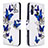 Handytasche Stand Schutzhülle Flip Leder Hülle Modisch Muster B03F für Samsung Galaxy A70E Blau