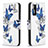 Handytasche Stand Schutzhülle Flip Leder Hülle Modisch Muster B03F für Samsung Galaxy S20 FE 4G Blau