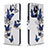 Handytasche Stand Schutzhülle Flip Leder Hülle Modisch Muster B03F für Samsung Galaxy S20 Plus Blau