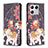 Handytasche Stand Schutzhülle Flip Leder Hülle Modisch Muster B03F für Xiaomi Mi 13 5G Braun