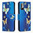 Handytasche Stand Schutzhülle Flip Leder Hülle Modisch Muster B03F für Xiaomi POCO M3 Pro 5G Hellblau