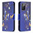 Handytasche Stand Schutzhülle Flip Leder Hülle Modisch Muster B03F für Xiaomi Redmi Note 11 4G (2021) Königs Blau